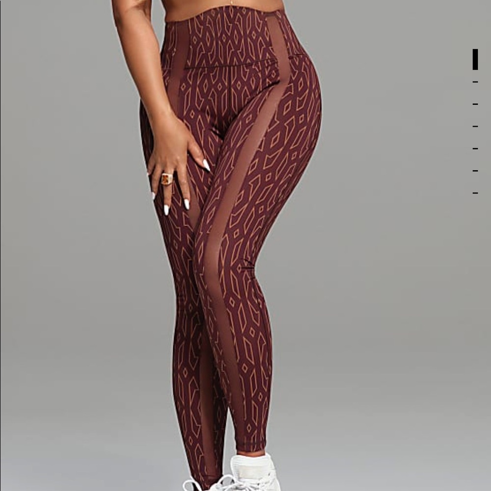 Ivy Park Monogram Sheer Panel Tights